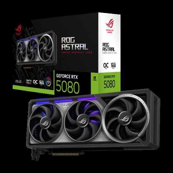 Asus GeForce RTX 5080 ROG Astral OC 16GB GDDR7 PCI-Express Graphics Card