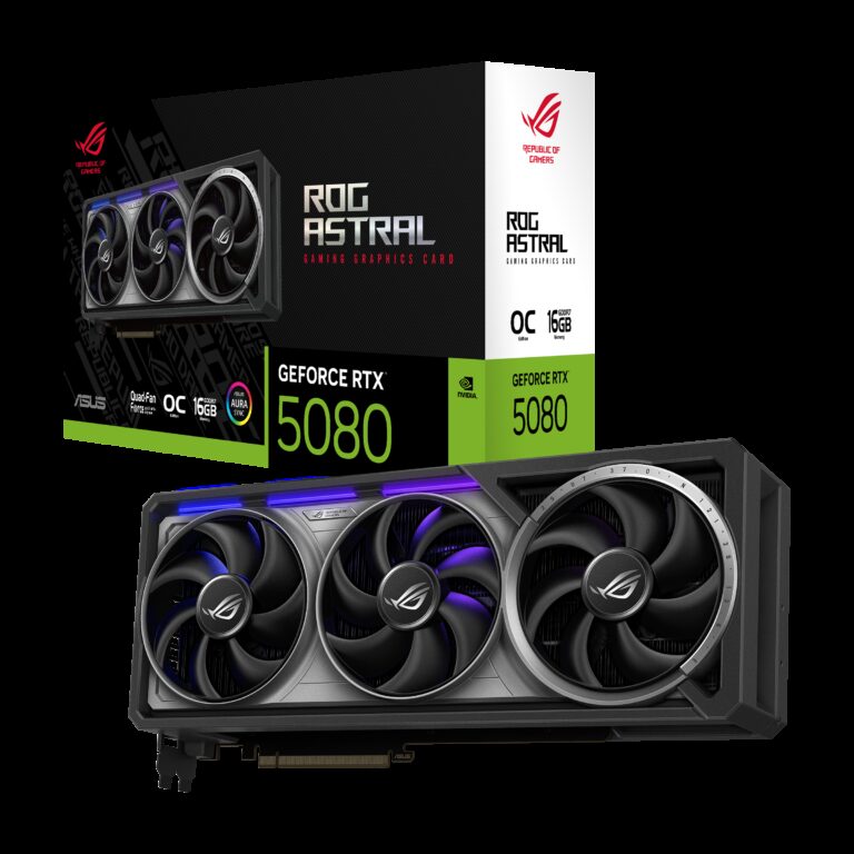 Asus GeForce RTX 5080 ROG Astral OC 16GB GDDR7 PCI-Express Graphics Card