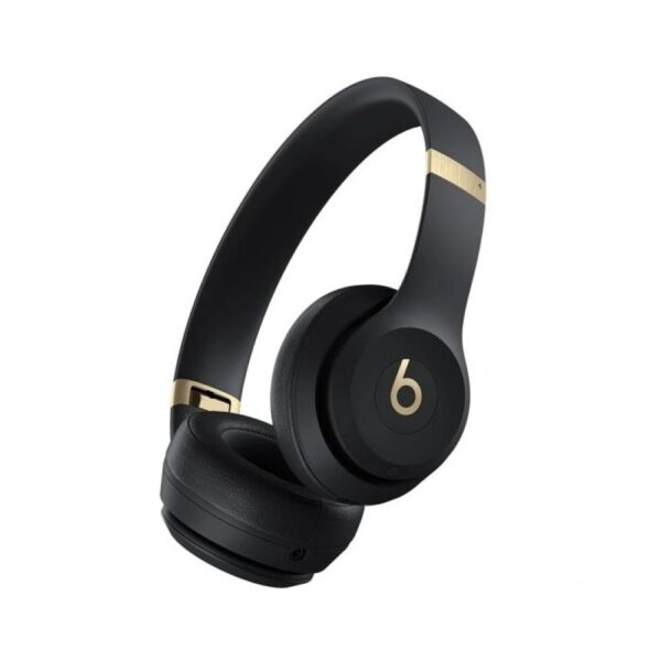 Beats Solo 4 Wireless Headphones Black and Gold