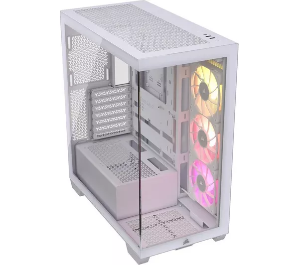 CORSAIR 3500X RGB ATX Mid-Tower PC Case - White