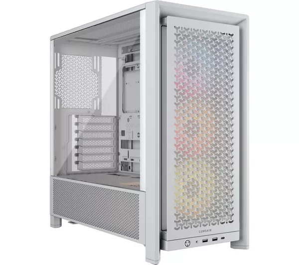 CORSAIR FRAME 4000D RS ARGB ATX Mid-Tower PC Case - White