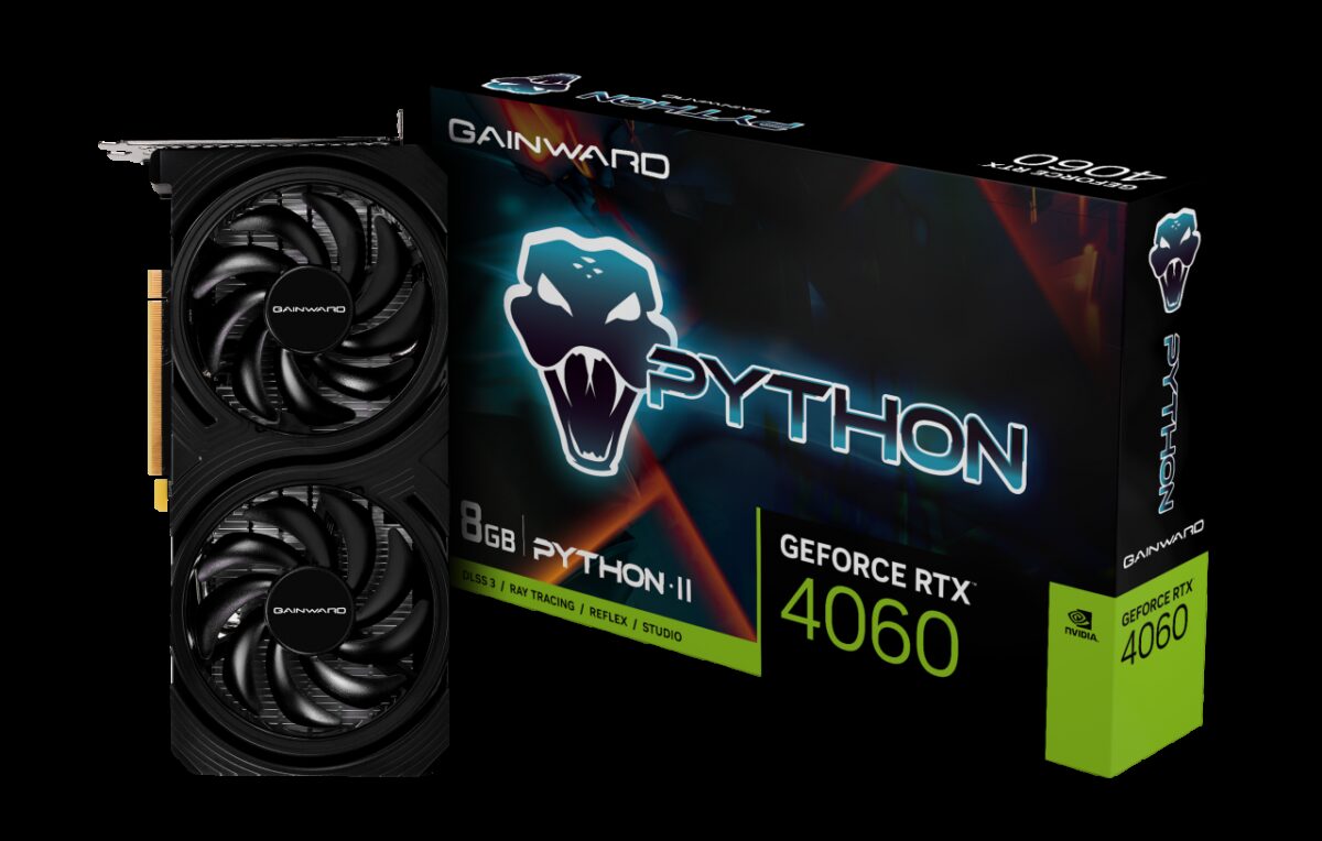 Gainward GeForce RTX 4060 Python II 8GB GDDR6 PCI-Express Graphics Card