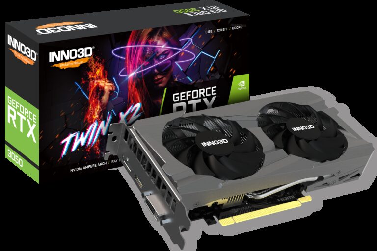 Inno3D GeForce RTX 3050 Twin X2 8GB GDDR6 PCI-Express Graphics Card
